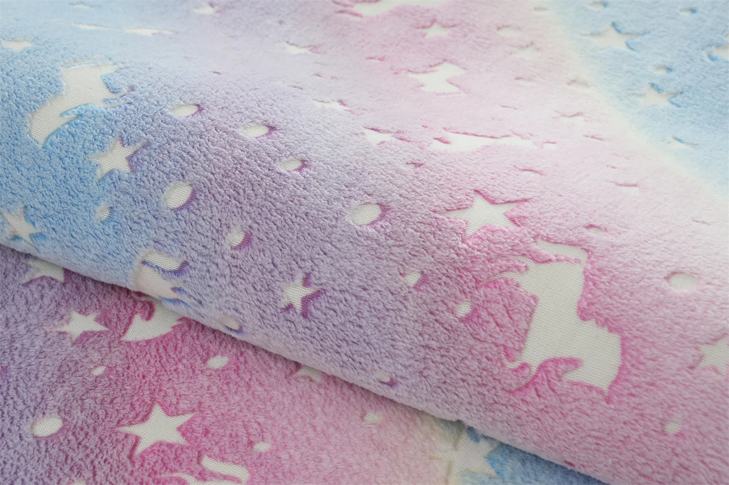 Glow in the Dark Stars Rug | Luminous Non-Slip Kids Room Bedroom Mat