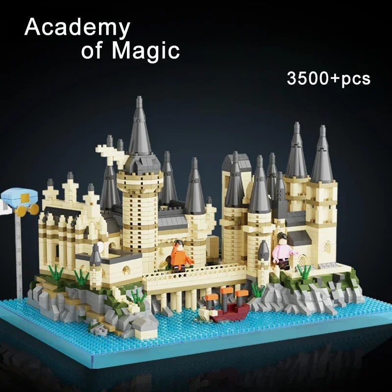 Educational DIY Magic Castle Building Set Medieval Architecture Creative Technical MOC Assembly Bricks Gift Kids Adults Holiday