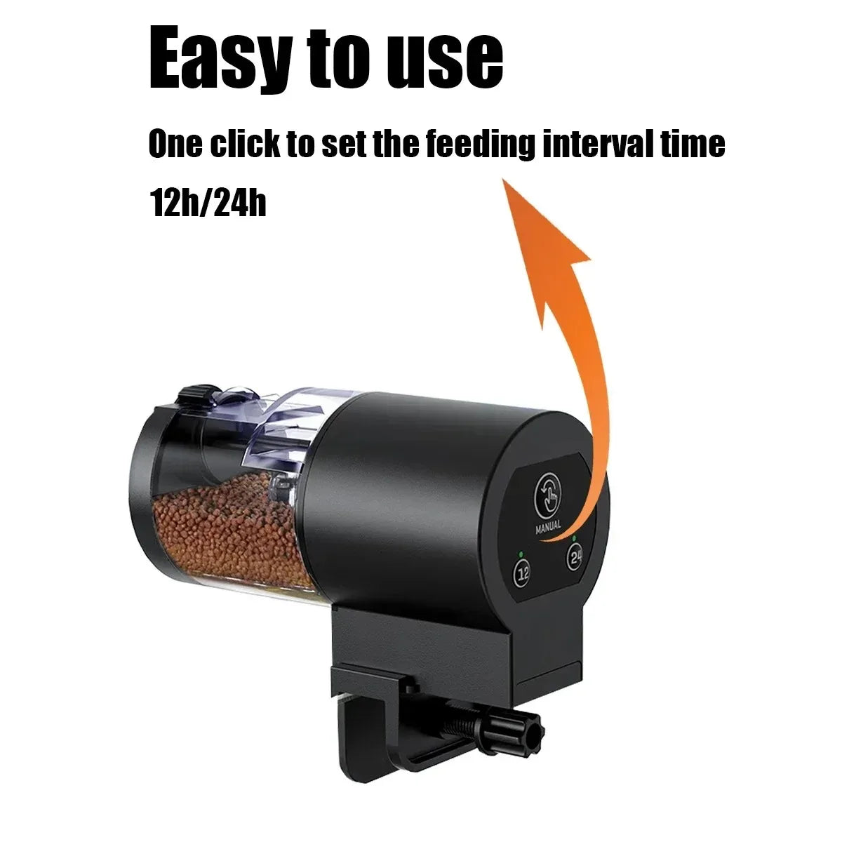 Automatic Fish Feeder | 100ml Digital Timer & Adjustable Portion Control