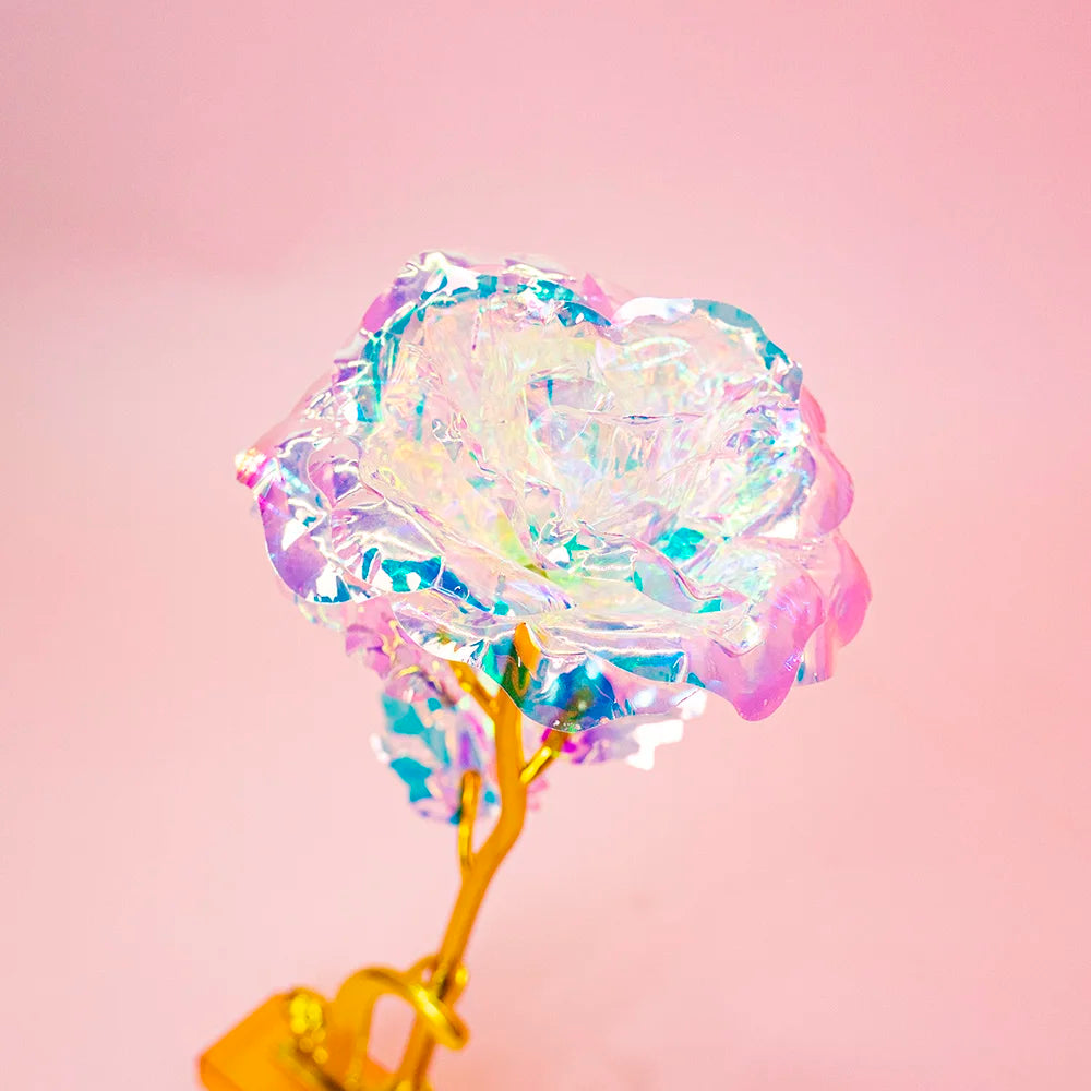 Iridescent Galaxy Rose | Everlasting Shimmering Flower Gift for Her