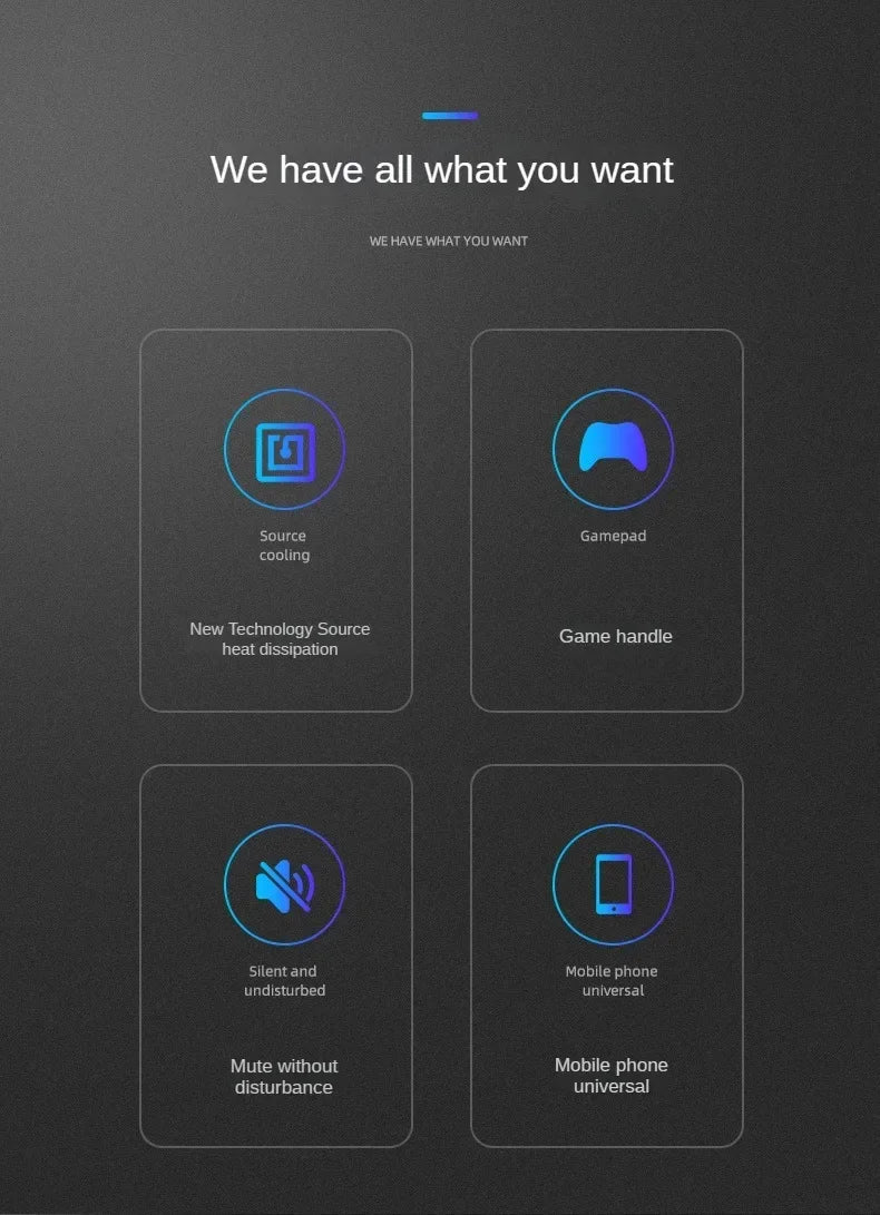 Mobile Phone Radiator Gamepad - Quick-Cooling Semiconductor Fan