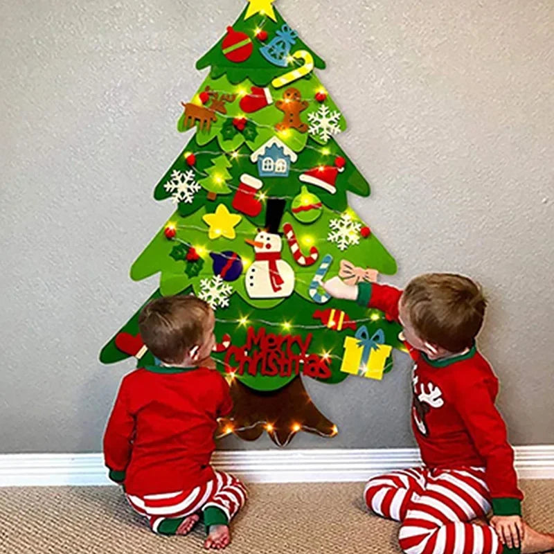 DIY Felt Christmas Tree for Toddlers - Montessori Wall Hanging