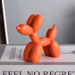 Modern Balloon Dog Statue | Nordic Pop Art Resin Puppy Ornament