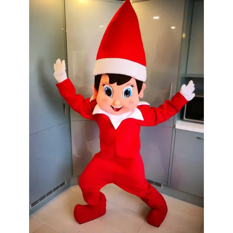 Naughty Elf Adult Mascot Costume - Funny Cartoon Fancy Dress