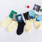 5 Pairs Women's Cat Socks - Cute Animal Cartoon Cotton Art