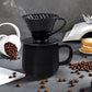 Ceramic Coffee Dripper | Spiral V60 Style Manual Pour Over Maker