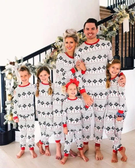 Family Matching Christmas PJs | Reindeer & Tartan Xmas Pyjama Set