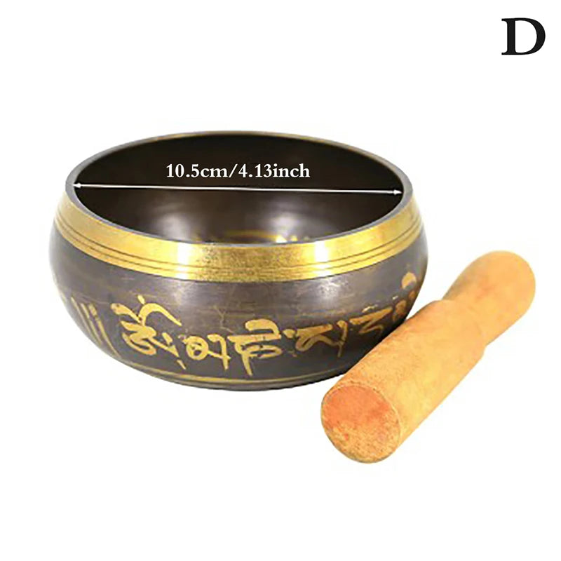 Buddha Sound Bowl | Tibetan Meditation Bell Yoga Singing Bowl with Rod