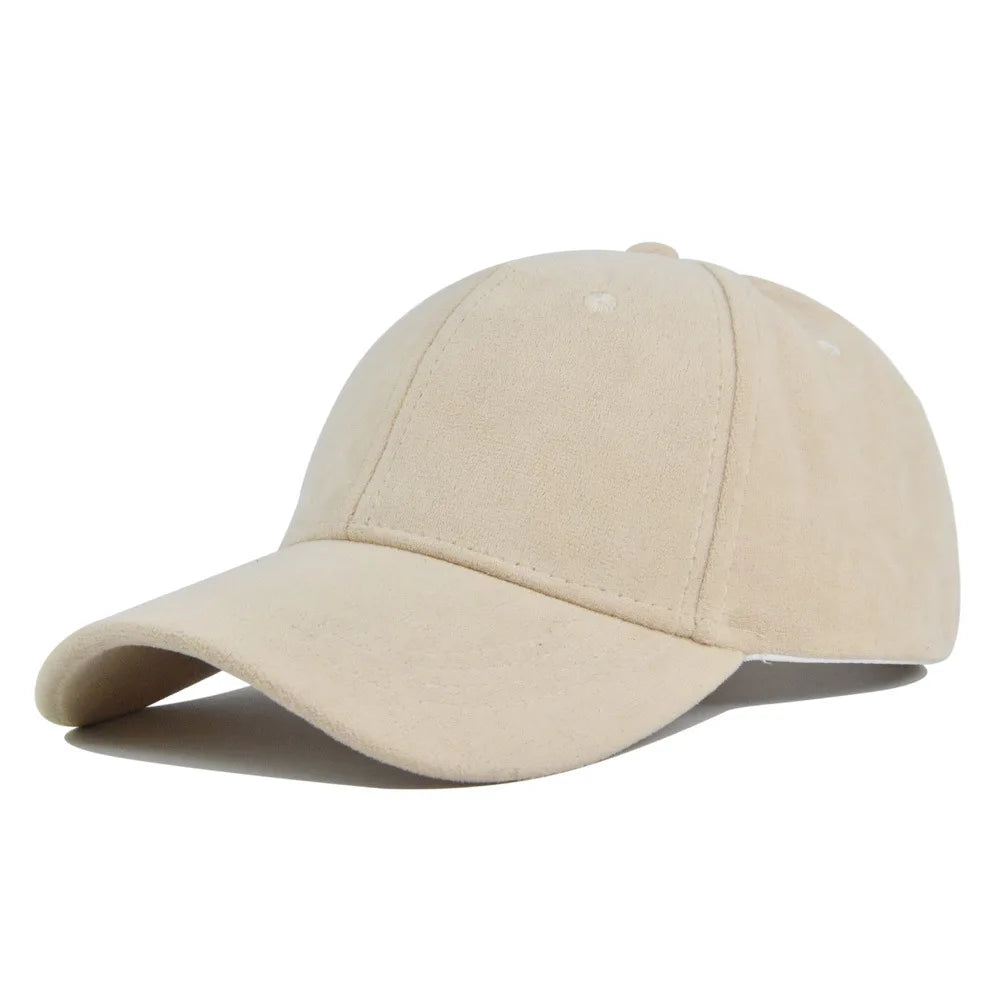Retro Suede Baseball Cap | Adjustable Hip Hop Snapback Sun Visor