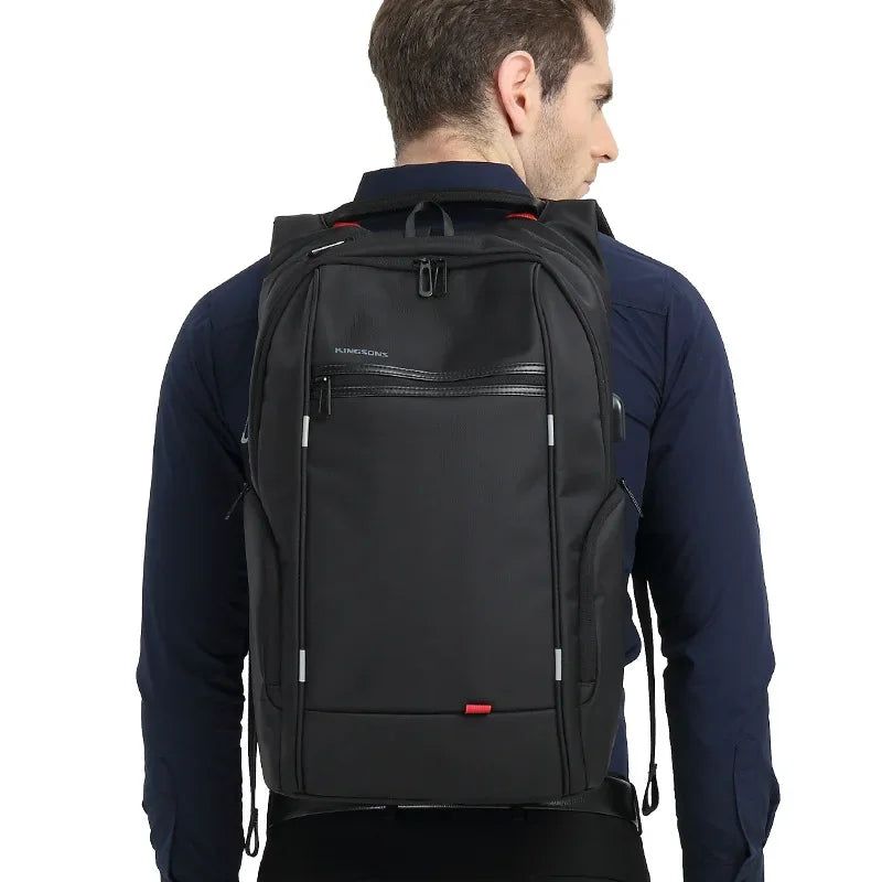 Waterproof Business Laptop Backpack Anti-theft Travel Large Capacity USB Lightweight Backpack External USB Charging Commuting