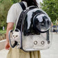 Transparent Cat Backpack - Breathable Space Capsule Pet Carrier
