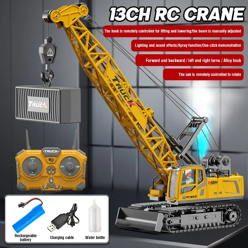 15CH RC Spray Crane Truck | Pro Alloy Metal Remote Control Excavator
