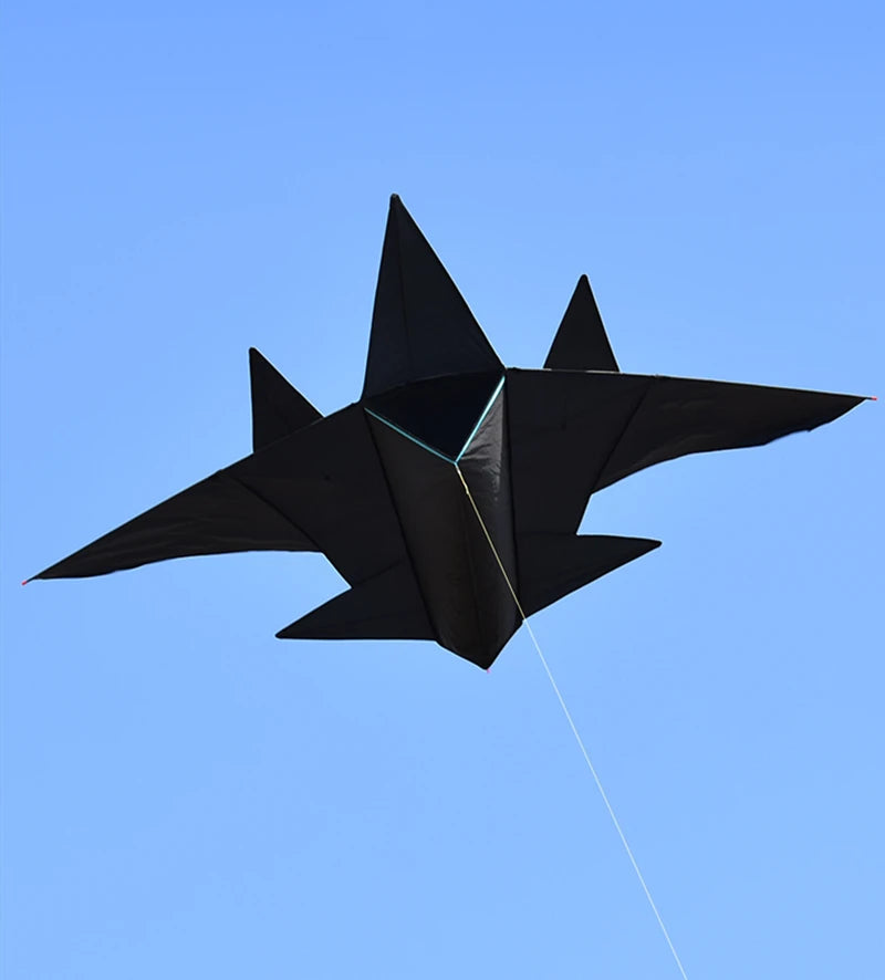 Fighter Aircraft Kite for Kids - Large 1.5m Wingspan & 100m Line