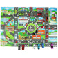 Kids Road Playmat - Educational City Traffic Car Map Rug