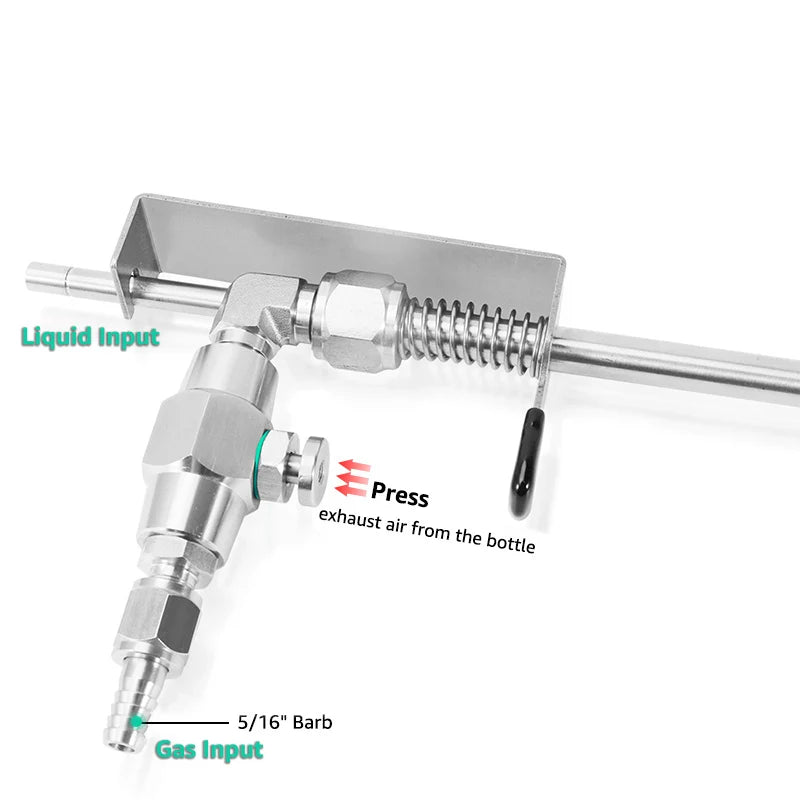 Stainless Beer Gun Bottle Filler | Homebrew CO2 Counter Pressure Kit