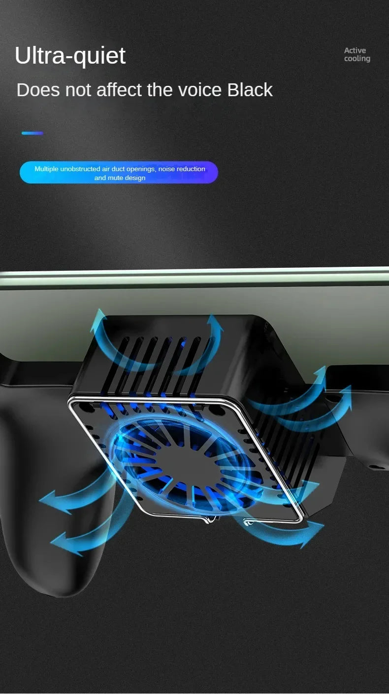 Mobile Phone Radiator Gamepad - Quick-Cooling Semiconductor Fan