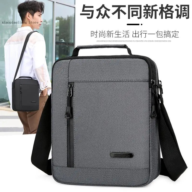 Men's Business Casual Crossbody Bag - Large Tablet Messenger