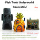 Aquarium Pineapple House | Cartoon Fish Tank Hideout Decor Ornament