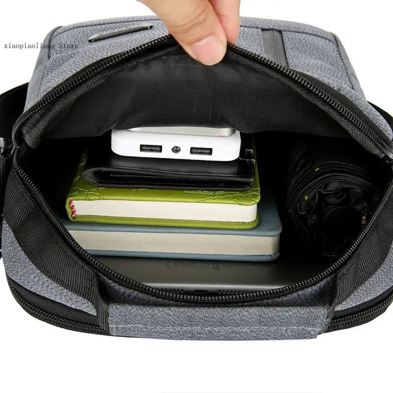 Men's Business Casual Crossbody Bag - Large Tablet Messenger