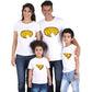 Family Matching Pizza T-Shirts | Funny Dad Mum Kids & Baby Bodysuit Set