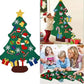 DIY Felt Christmas Tree for Kids - Toddler Wall Ornament Set