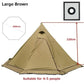 Ultralight 4-Season Pyramid Teepee Tent - Snow Skirt & Chimney Hole