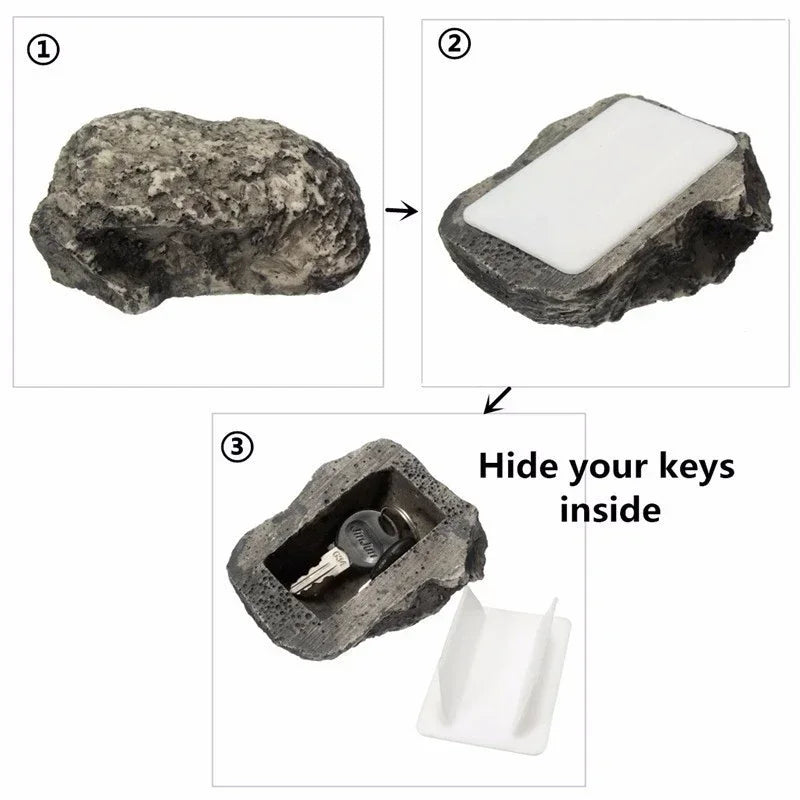 Hidden Key Hider Rock - Realistic Stone Outdoor Spare Box