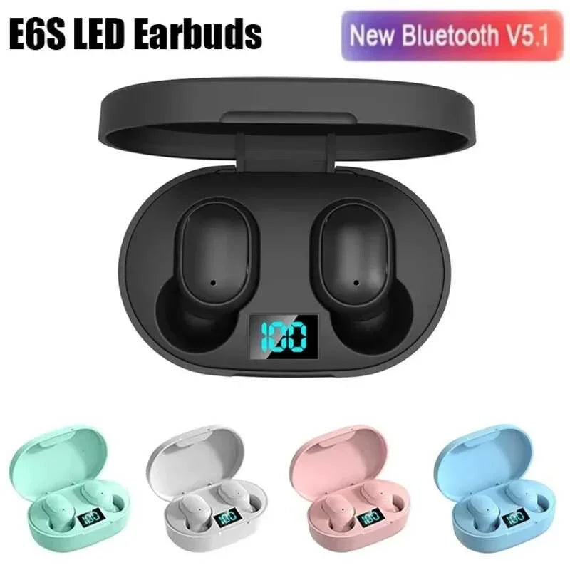 E6S Wireless Bluetooth Earphones | Noise Cancelling TWS Sport Buds ID
