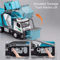 1:18 Alloy Garbage Truck Toy | Electric Sanitation Car Lights & Sound