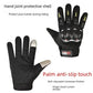 Touch Screen Motorcycle Gloves | Hard Knuckle Armoured Cycling Racing