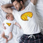 Family Matching Pizza T-Shirts | Funny Dad Mum Kids & Baby Bodysuit Set
