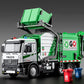 1:18 Alloy Garbage Truck Toy | Electric Sanitation Car Lights & Sound