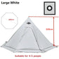Ultralight 4-Season Pyramid Teepee Tent - Snow Skirt & Chimney Hole