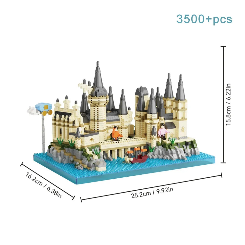 Educational DIY Magic Castle Building Set Medieval Architecture Creative Technical MOC Assembly Bricks Gift Kids Adults Holiday