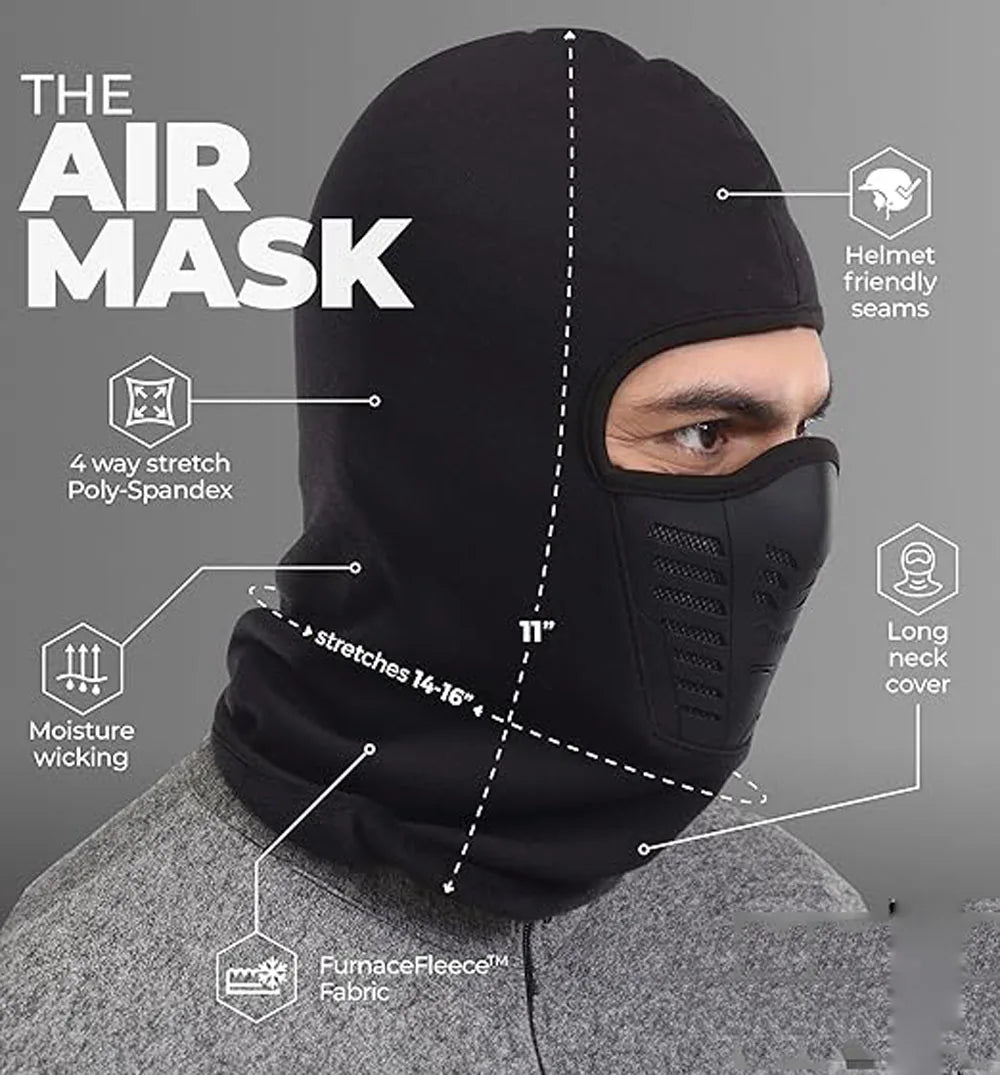 Thermal Balaclava Ski Mask - Windproof Motorcycle Liner Gear