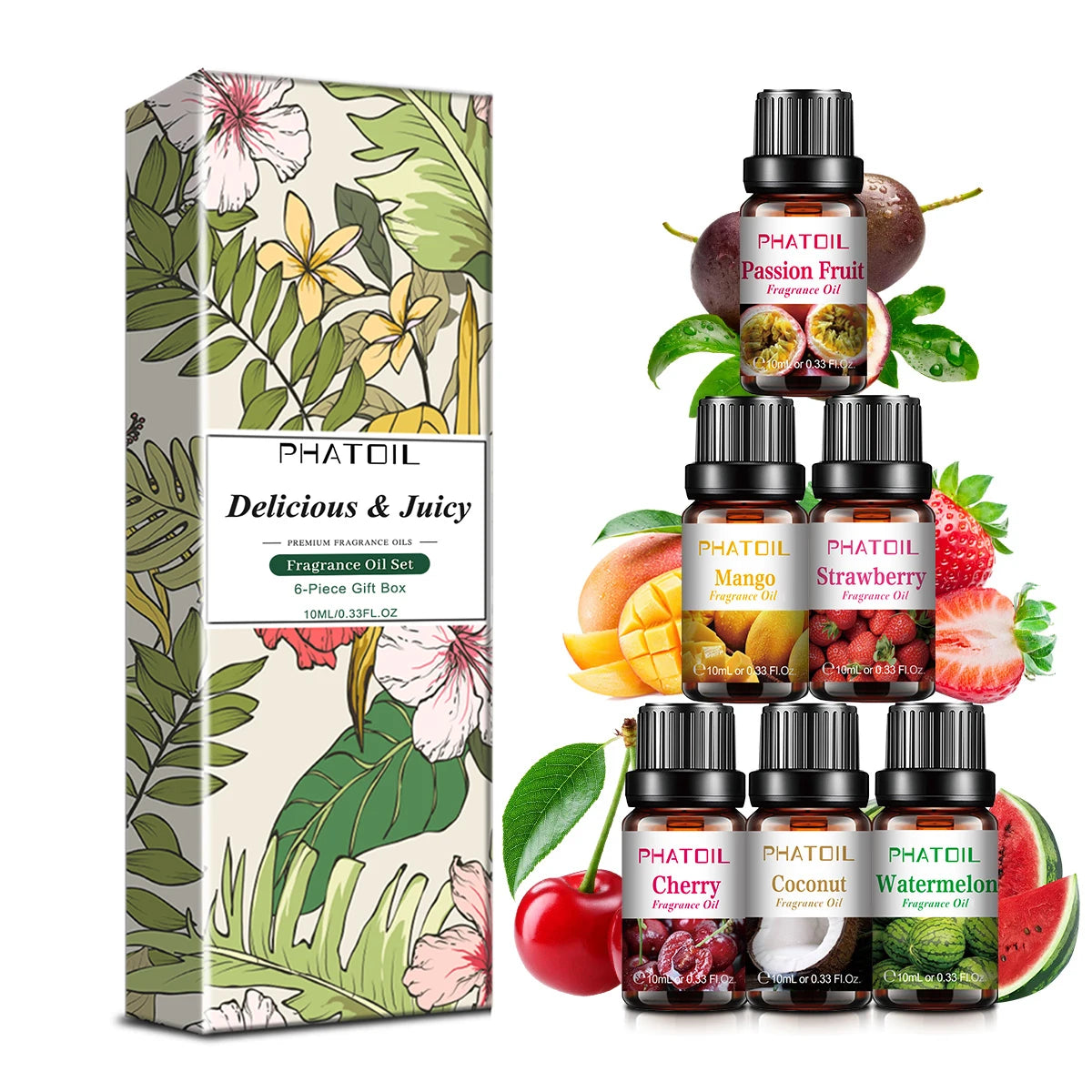 10ml Fruity Fragrance Oil - Refreshing Aromatherapy Aroma Oil