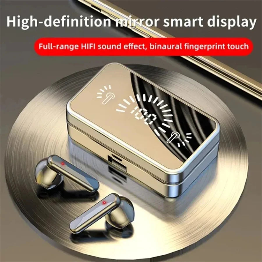 Mirror Style Wireless Headphones | In-Ear Bluetooth Earphones MIC ID