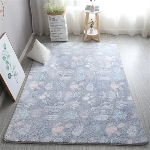 Glow in the Dark Stars Rug | Luminous Non-Slip Kids Room Bedroom Mat