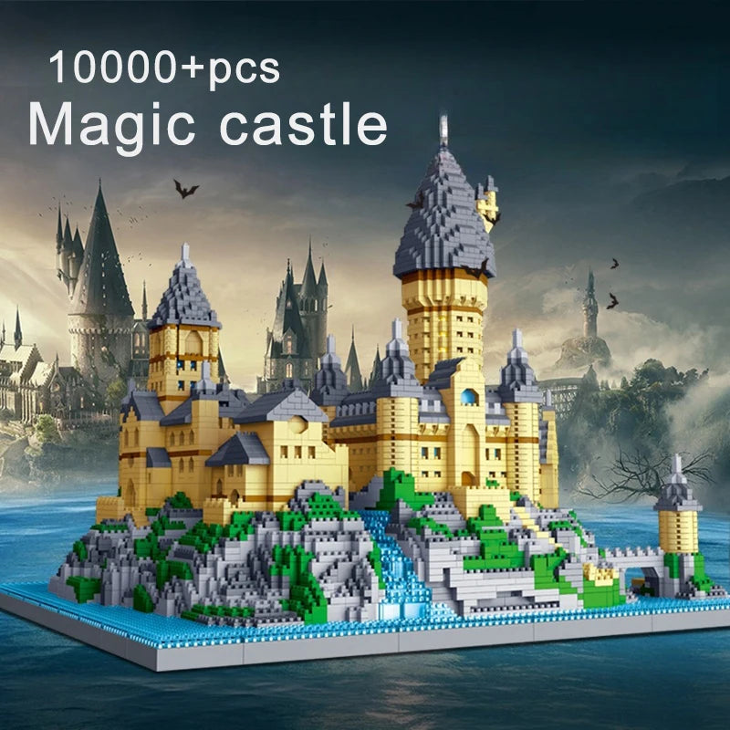Educational DIY Magic Castle Building Set Medieval Architecture Creative Technical MOC Assembly Bricks Gift Kids Adults Holiday