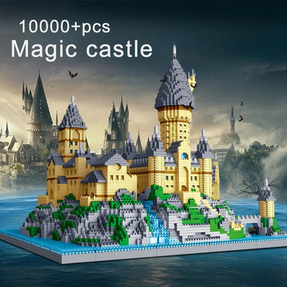 Educational DIY Magic Castle Building Set Medieval Architecture Creative Technical MOC Assembly Bricks Gift Kids Adults Holiday
