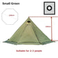 Ultralight 4-Season Pyramid Teepee Tent - Snow Skirt & Chimney Hole
