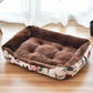Large Dog Bed Warm Square Nest | Plush Pet Kennel Puppy Basket Cushion