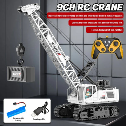 15CH RC Spray Crane Truck | Alloy Metal Remote Control Engineering Toy