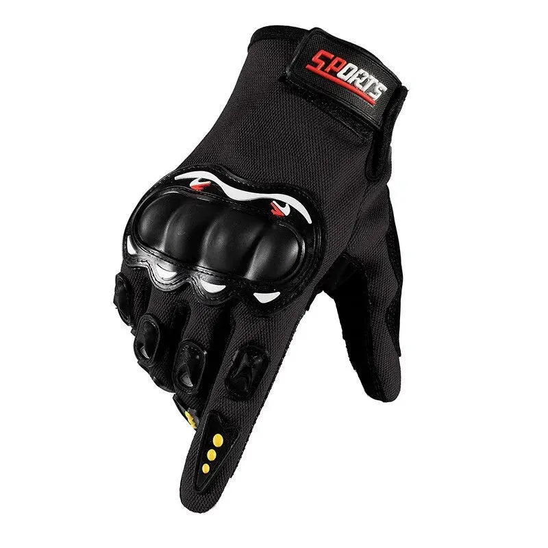 Touch Screen Motorcycle Gloves | Hard Knuckle Armoured Cycling Racing