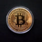 Physical Bitcoin Coin - Gold Plated BTC Commemorative Token
