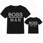 Boss Man and Boss Mini Father and Son Matching T-Shirt Set