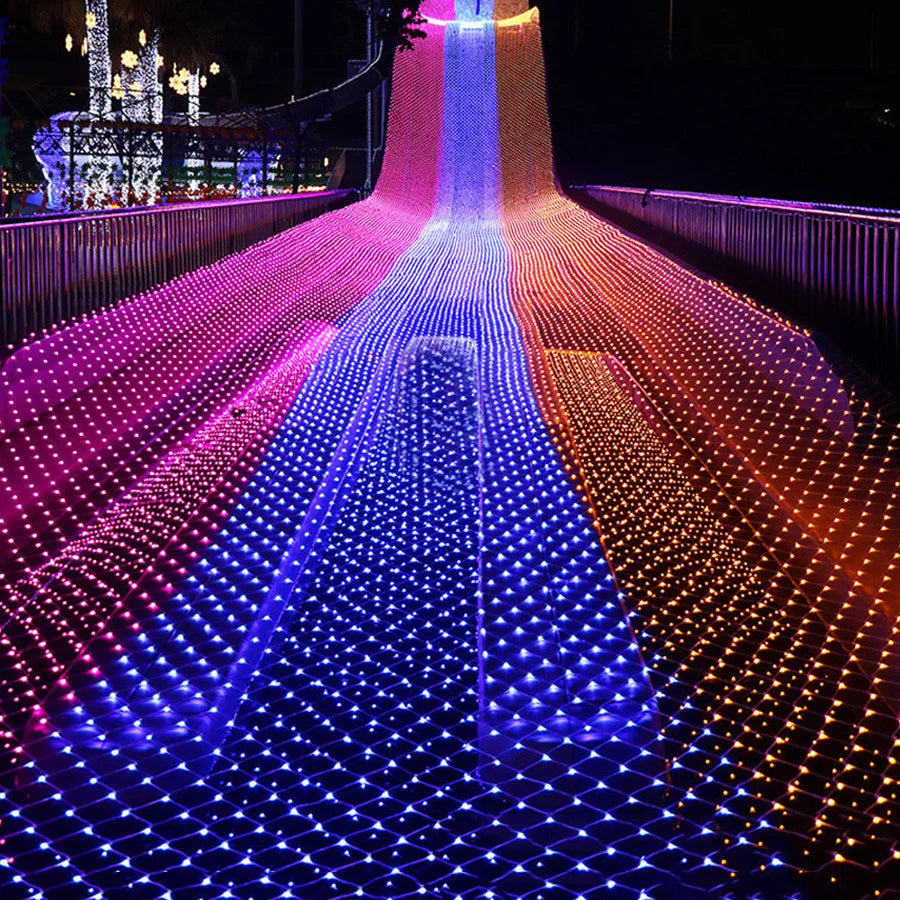 Outdoor Christmas Net Lights | LED Fairy Mesh Light With 8 Modes Set