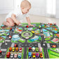 Kids Road Playmat - Educational City Traffic Car Map Rug