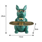 Cool Bulldog Statue with Tray | Frenchie Key Holder & Desk Organiser