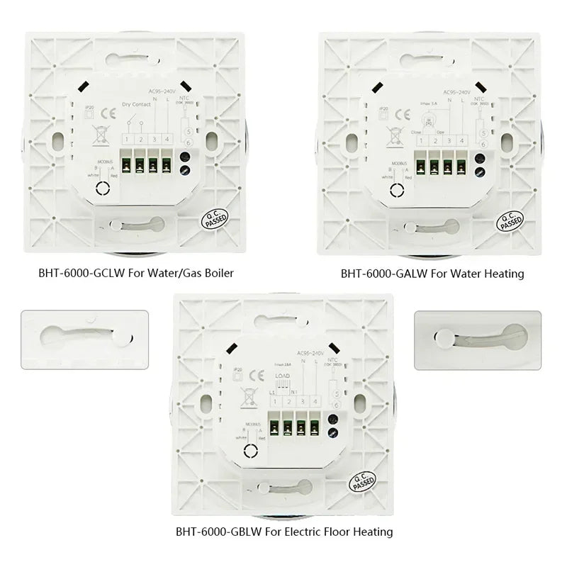 Smart WiFi Thermostat - LCD Touch Screen App Heating Control